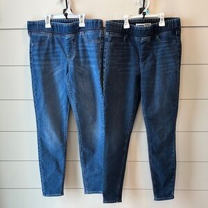 Old Navy Women's rockstar super skinny mid-rise lined Jeggings